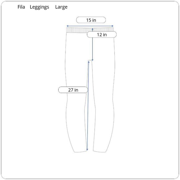 Fila Womens Velour Track Jogger Leggings Size Large EUC - Picture 7 of 7